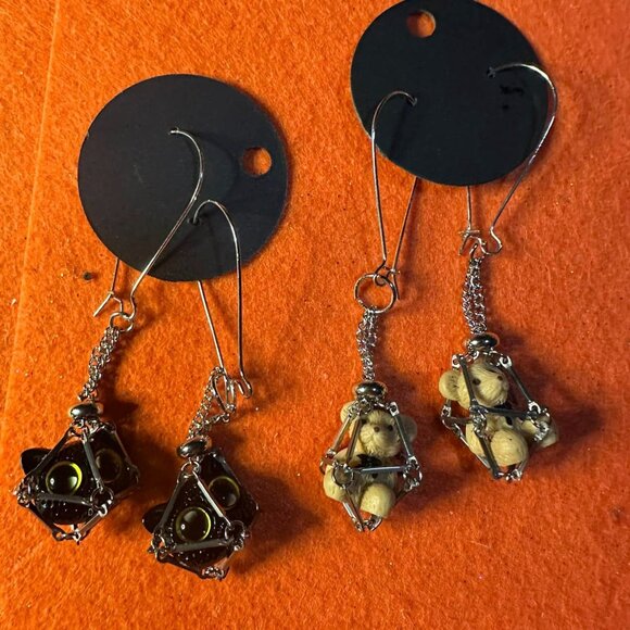 Caged Animal Earrings - Picture 1 of 3